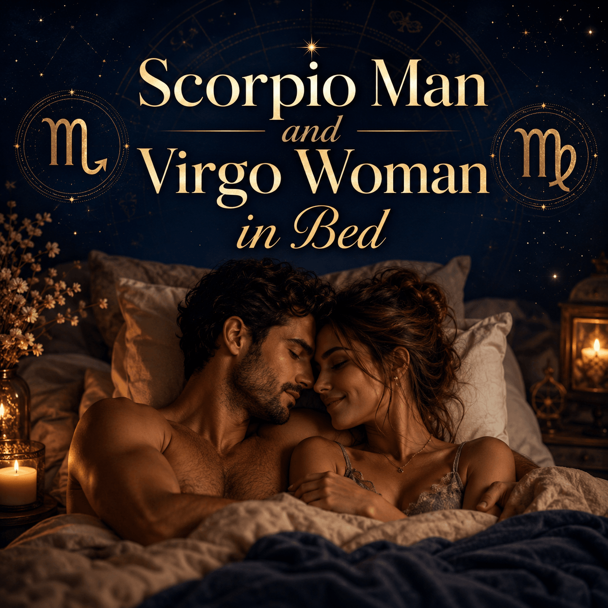 Scorpio Man and Virgo Woman in Bed: When Intensity Meets Hesitation