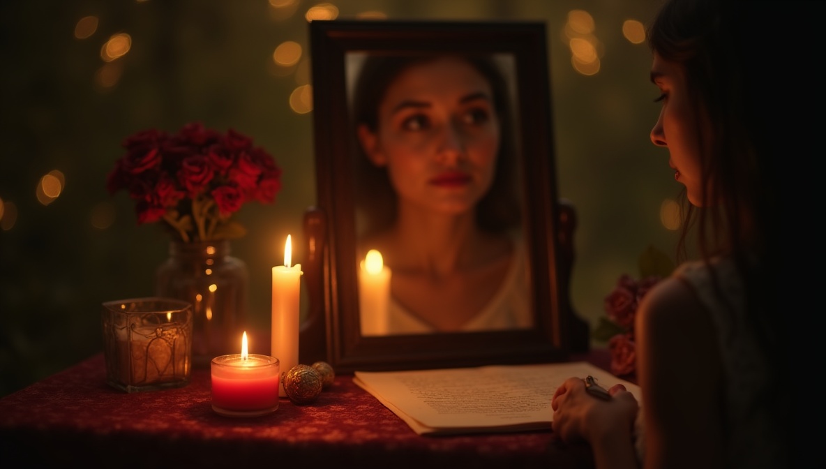 The Mirror of Becoming ritual - Deep Obsession Love Spell with A mirror (any size) and Red or gold candle