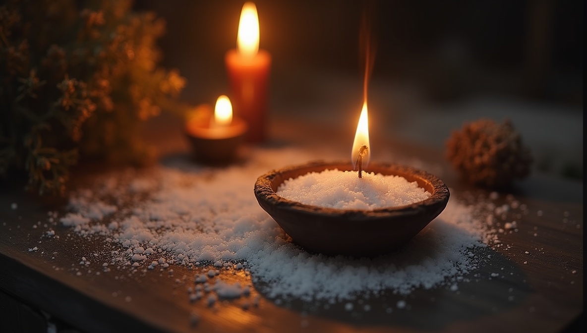 The Salt Line Boundary ritual - spell to keep someone away from your house with Sea salt or black salt (protective) and Dr...