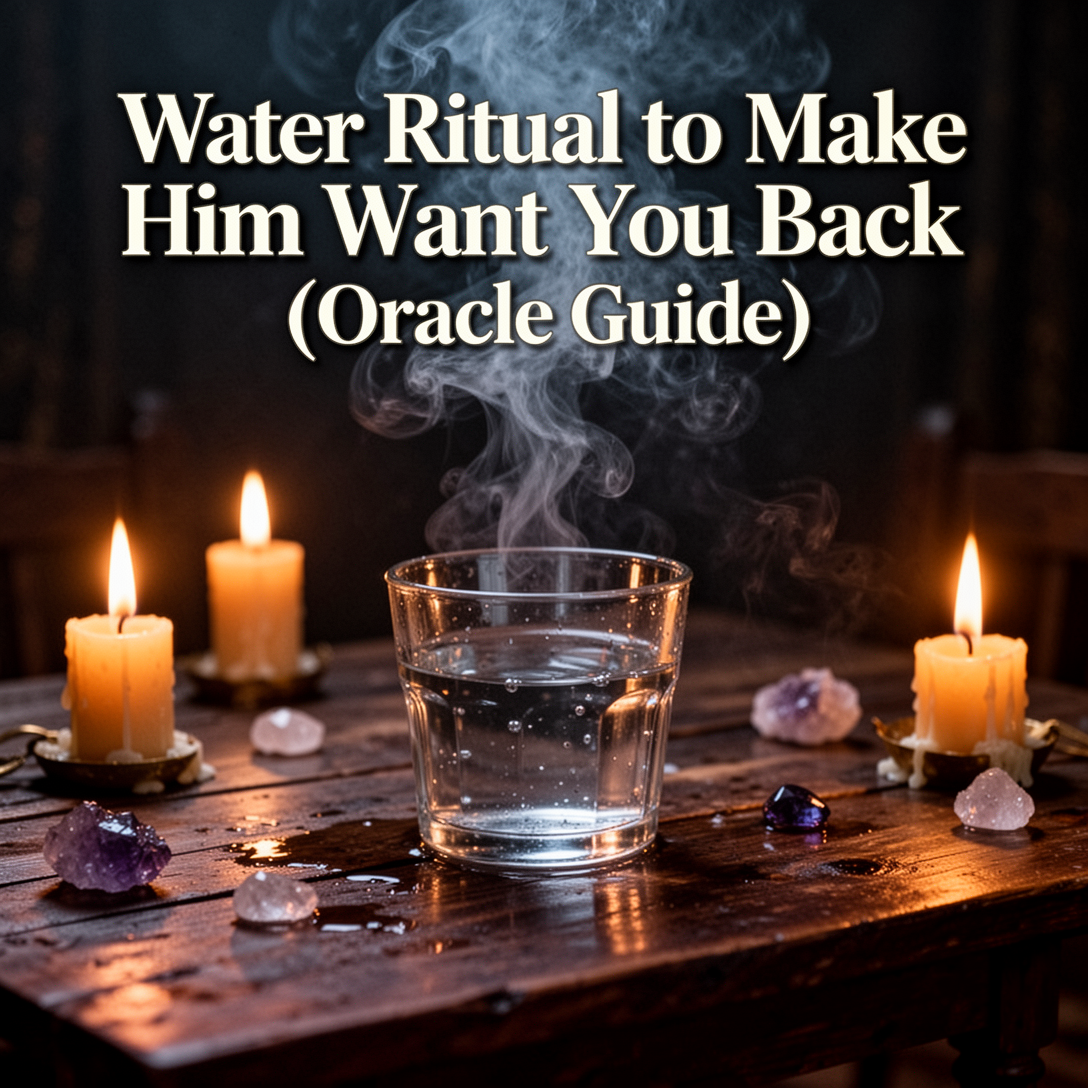 Water Ritual to Make Him Want You Back (Oracle Guide)