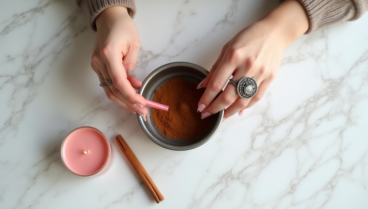Cinnamon for Rekindling Love ritual - cinnamon ritual with One pink or red candle and Cinnamon stick or ground cinnamon