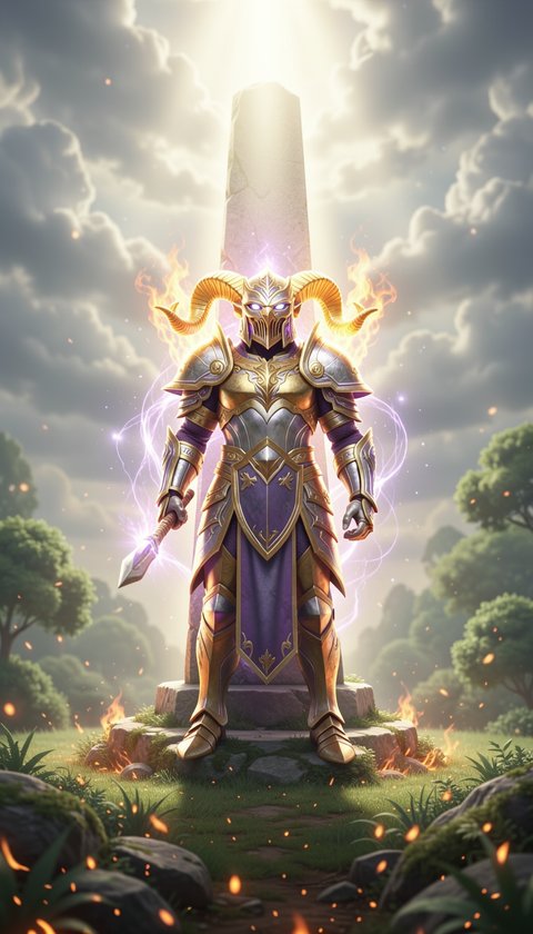 Aries Divine Warrior Protection Wallpaper