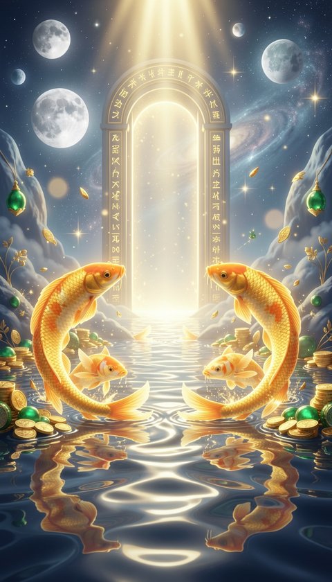 Pisces Golden Koi Abundance Gateway