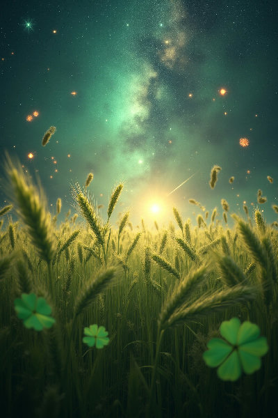 Virgo Luck Cosmic Harvest Abundance Wallpaper