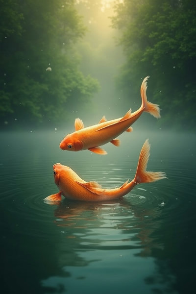 Pisces Health Harmony: Koi Fish Life Force Flow