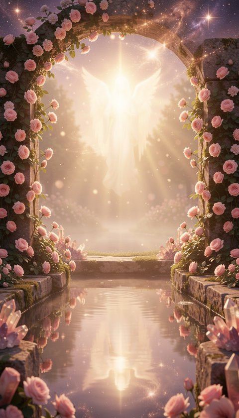 Taurus Love Rose Garden Pathway - Sacred Threshold