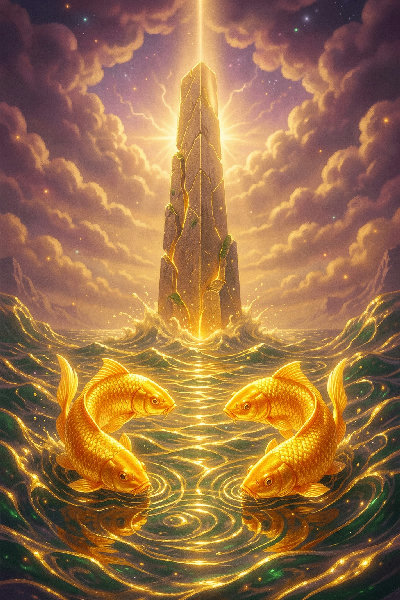 Pisces Golden Koi Divine Abundance Portal