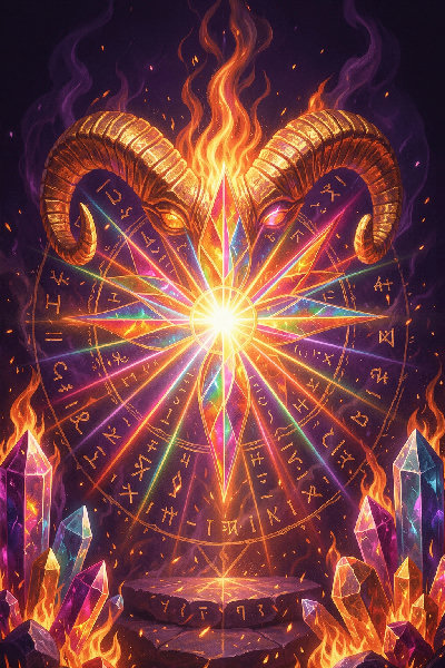 Aries Wisdom Ram Fire Crystal Portal