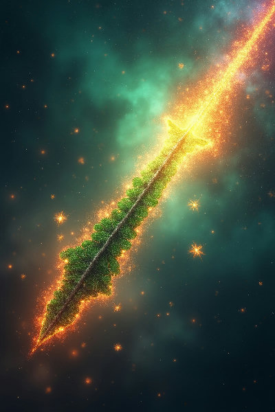 Sagittarius Cosmic Feather Luck Ascension Wallpaper