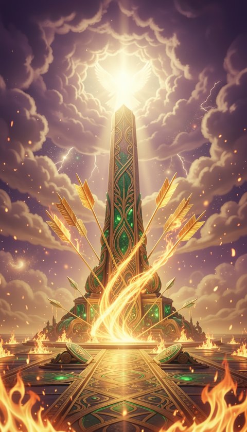 Sagittarius Divine Wealth Monolith - Celestial Abundance