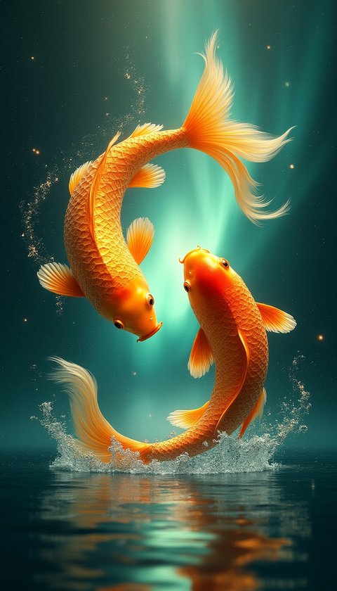 Pisces Wealth Lunar Koi Abundance Portal