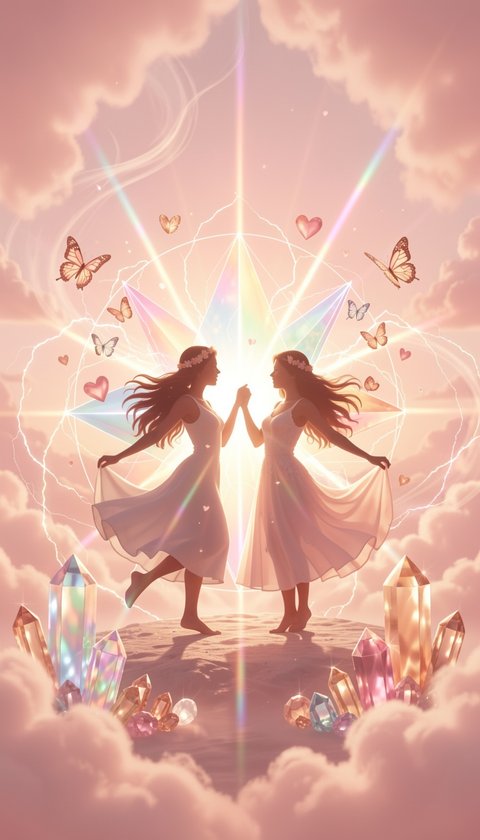 Gemini Love Twin Souls Connection Crystal Portal