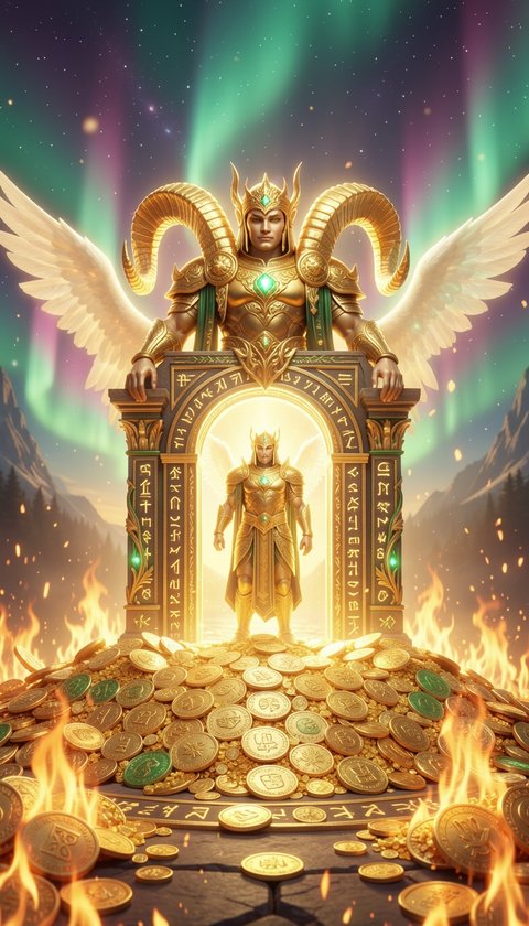 Aries Wealth Golden Ram Portal Wallpaper
